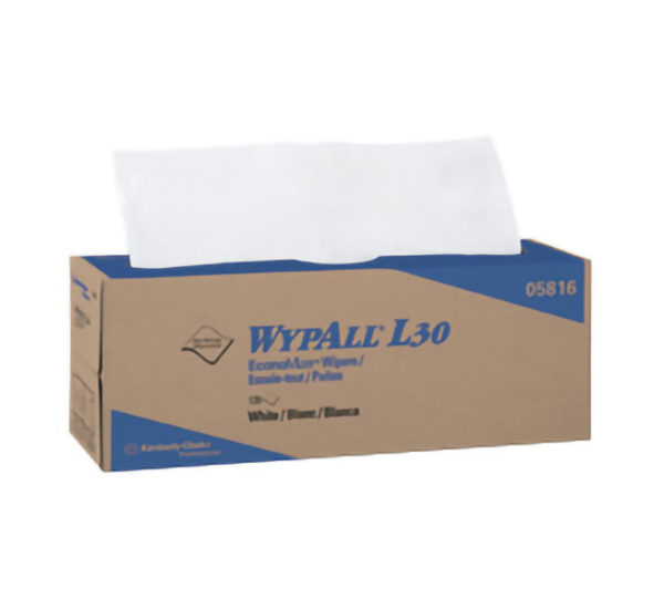 05816 WYPALL L30 WIPER TOWELS  POP-UP BOX - 120/pkg, 6pkg/case - W2630